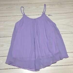 JJ Perfection Womens Sleeveless Top Purple Levander Sz M